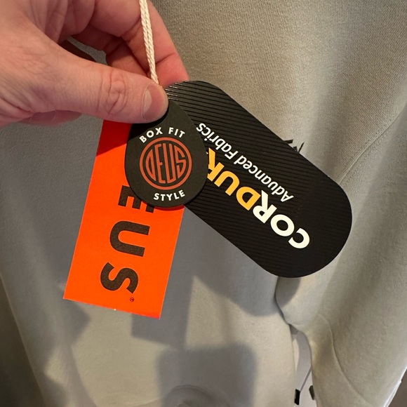 Deus Ex Machina - men's small beige and green box fit sweatshirt - Picture 4 of 5